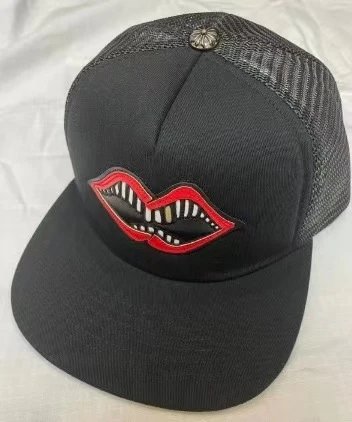 Chrome Hearts Hats Embroidered Logo Patch Mesh Trucker Cap — 39