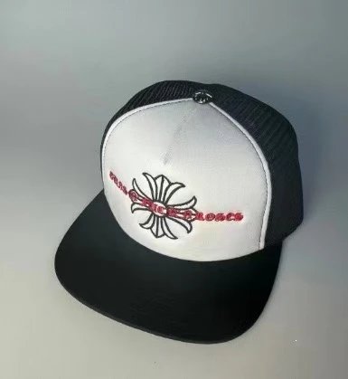 Chrome Hearts Hats Embroidered Logo Patch Mesh Trucker Cap — 13