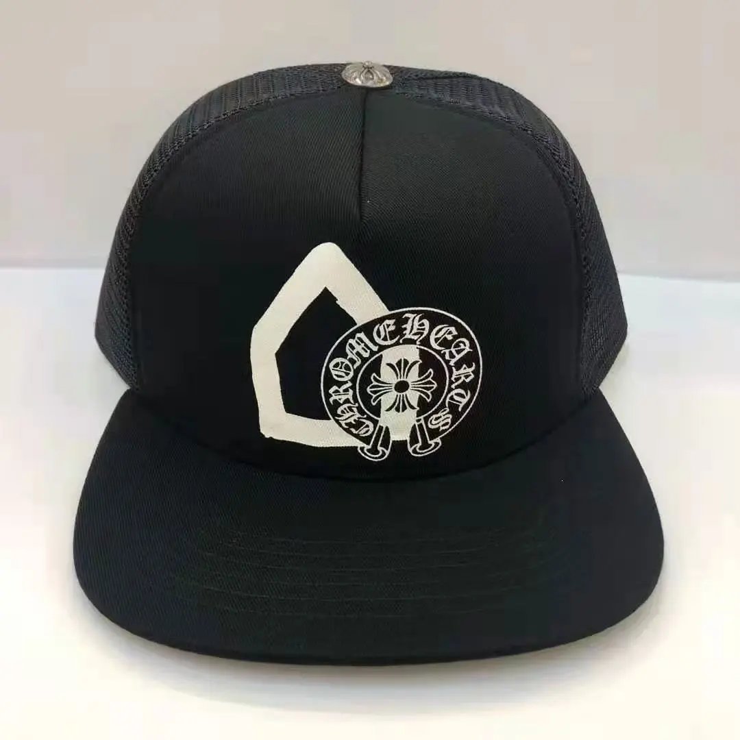 Chrome Hearts Hats Embroidered Logo Patch Mesh Trucker Cap — 23