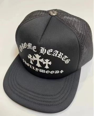 Chrome Hearts Hats Embroidered Logo Patch Mesh Trucker Cap — 20