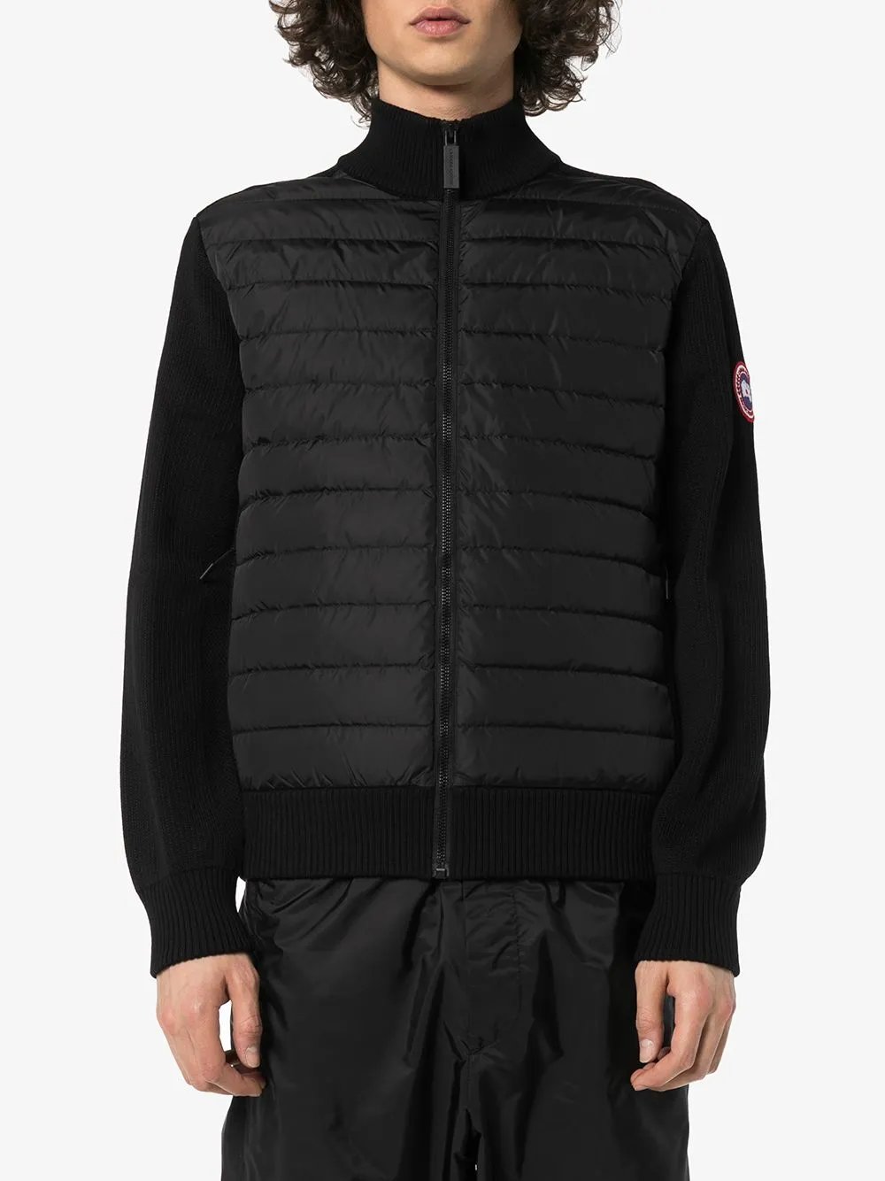 Canada Goose Cardigan New HyBridge Knit White Duck Down Knit Down Cardigan Jacket