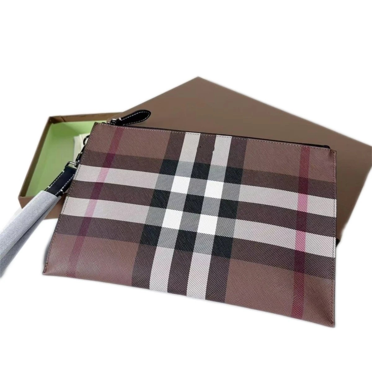 Unbranded Handbags Plaid zip wristlet clutch image 7
