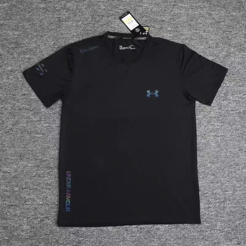Under Armour Men's Quick-Dry Crew-Neck Cool Touch Short-Sleeve T-Shirt for Summer Sports Running Fitness High-Stretch Breathable Training Wear