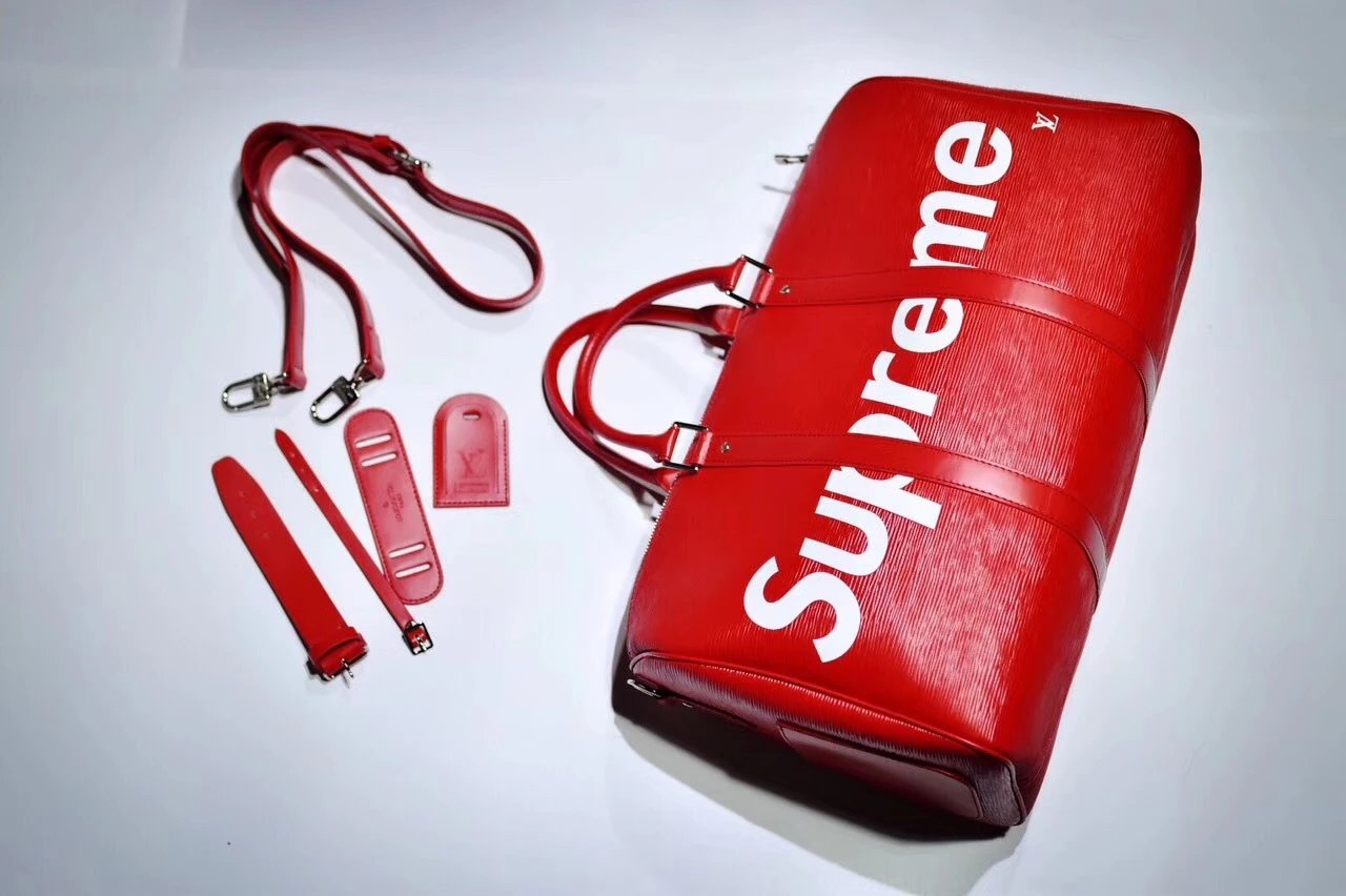 Supreme Travel Bags Logo Cylindrical Duffel Bag image 5