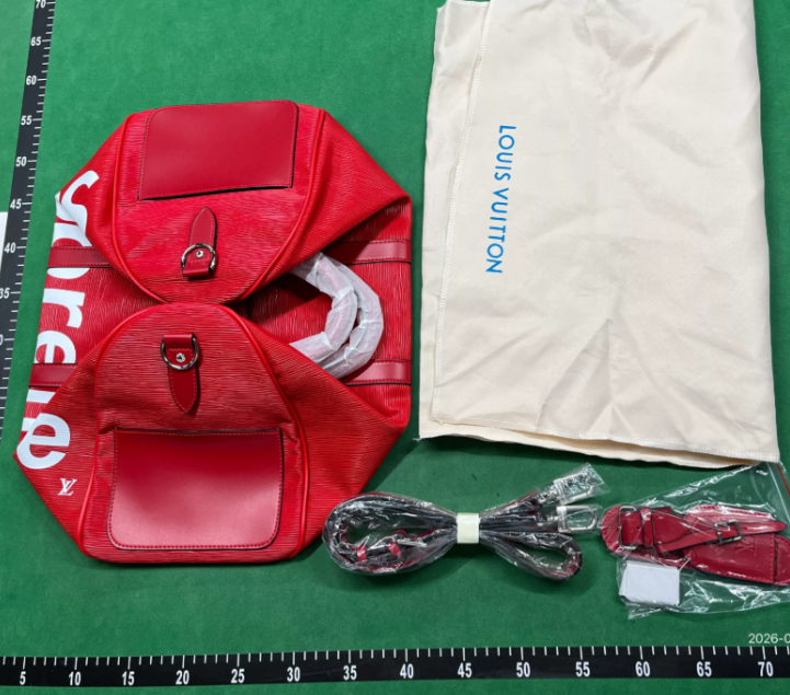 Supreme Travel Bags Logo Cylindrical Duffel Bag image 2