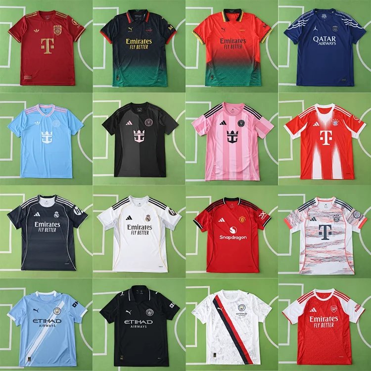 Super Reps-【With Logo】25-26赛季俱乐部巴黎球衣AC切尔西多特博卡国米阿森纳迈阿密足球服