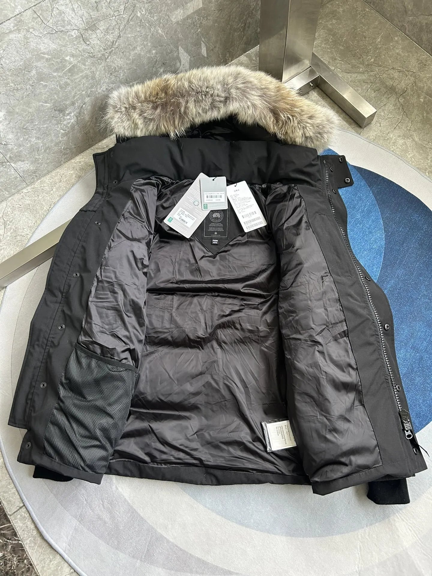 RemovableCanda Goose Wyndham鹅家毛领大口袋男女同款派克户外加厚保暖中长款连帽羽绒服 3