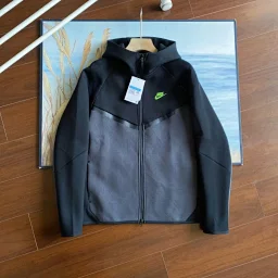 thumbnail for Tech Fleece Clothing高品质NK夹克外套春秋休闲运动针织风行者连帽开衫