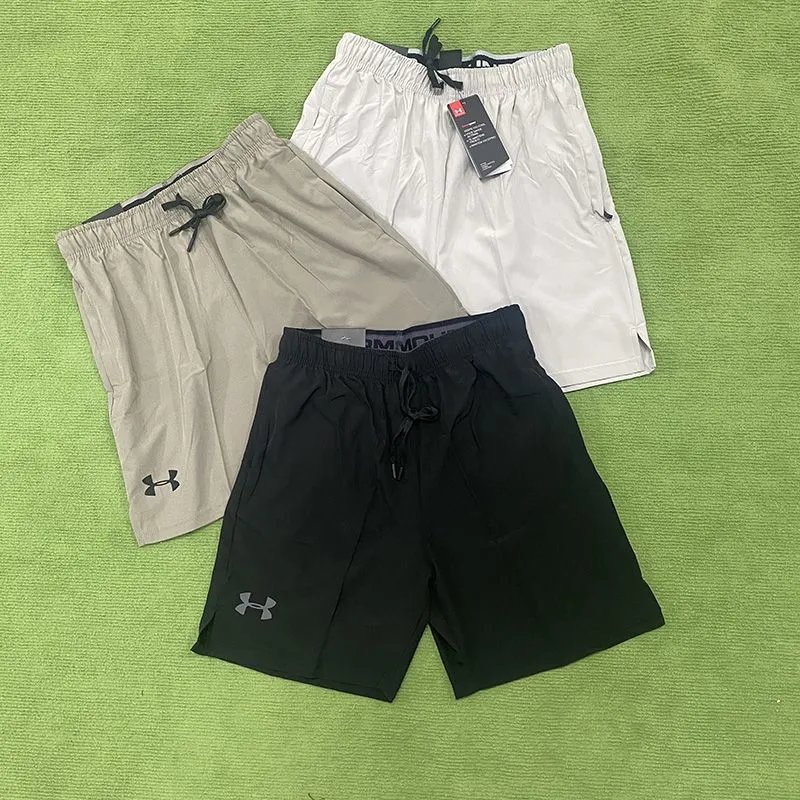Under Armour Shorts Woven drawstring athletic with zip pockets image 2