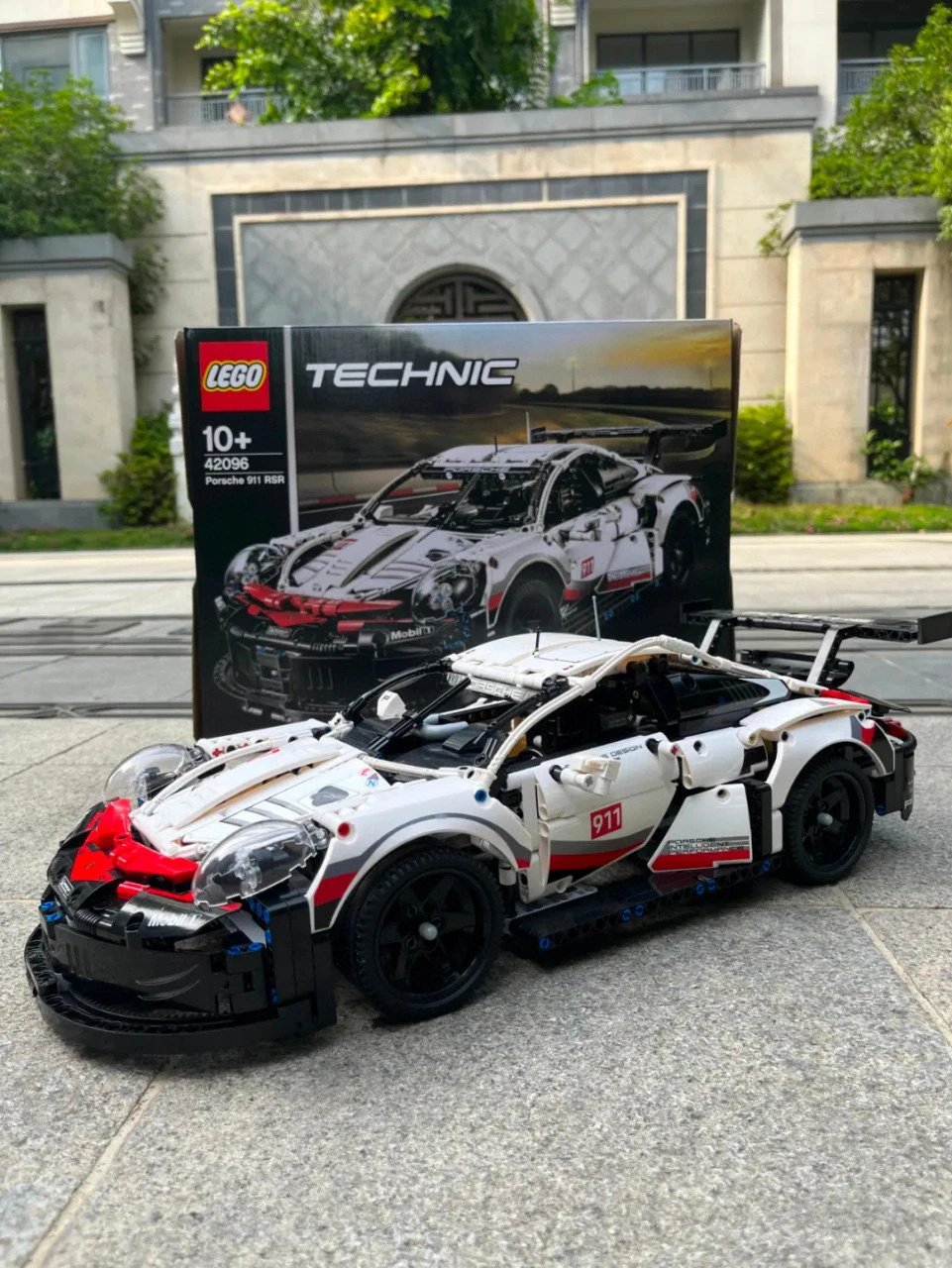 LEGO Ferrari 488 Porsche 911 BMW 1000RR Motorcycle Mercedes AMG F1 Racing Car Collector’s Set with Original Box and Logo