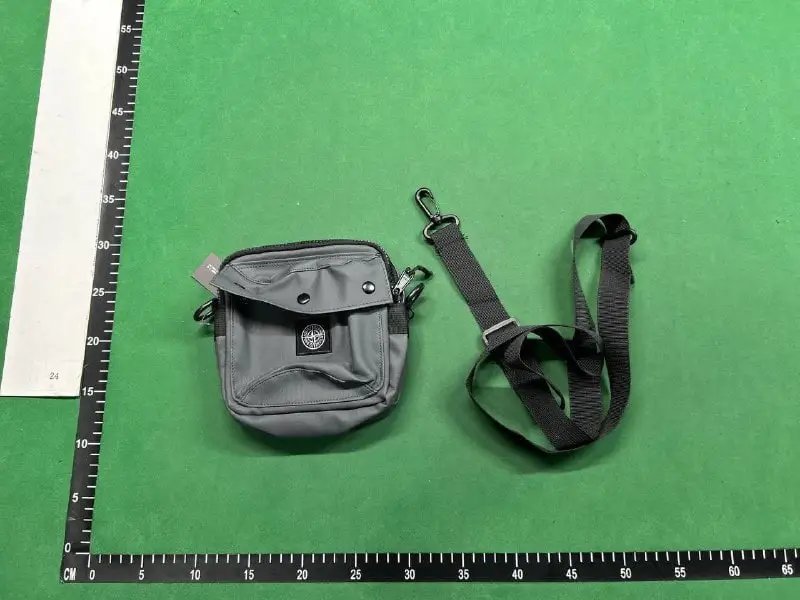 Stone Island Compass Logo Backpack Black/Gray - 4