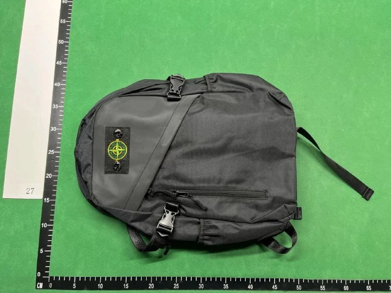 Stone Island Compass Logo Backpack Black/Gray - 2
