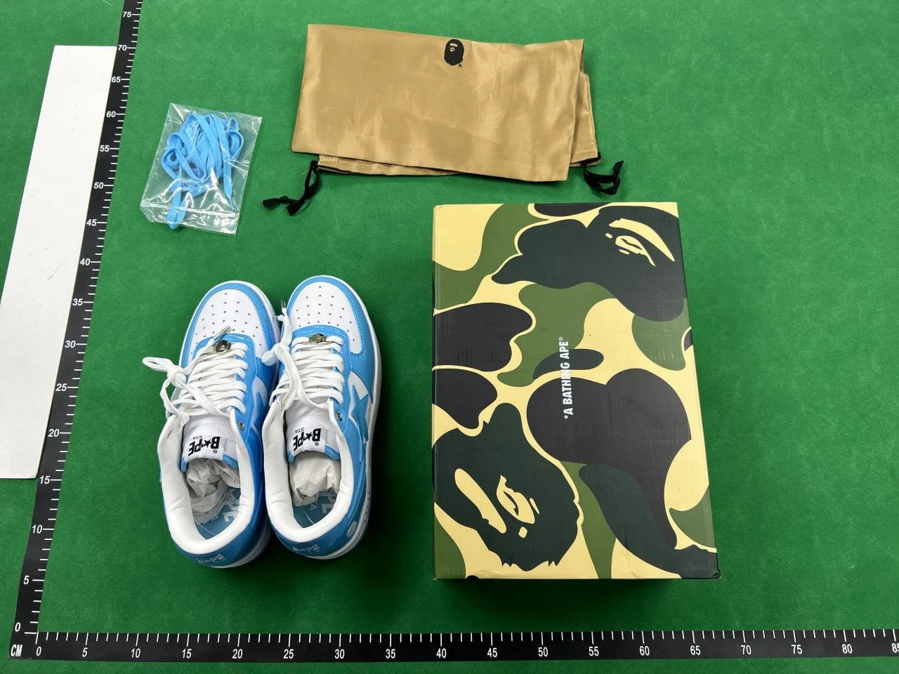 BAPE STA White Black Star Sneakers - 4