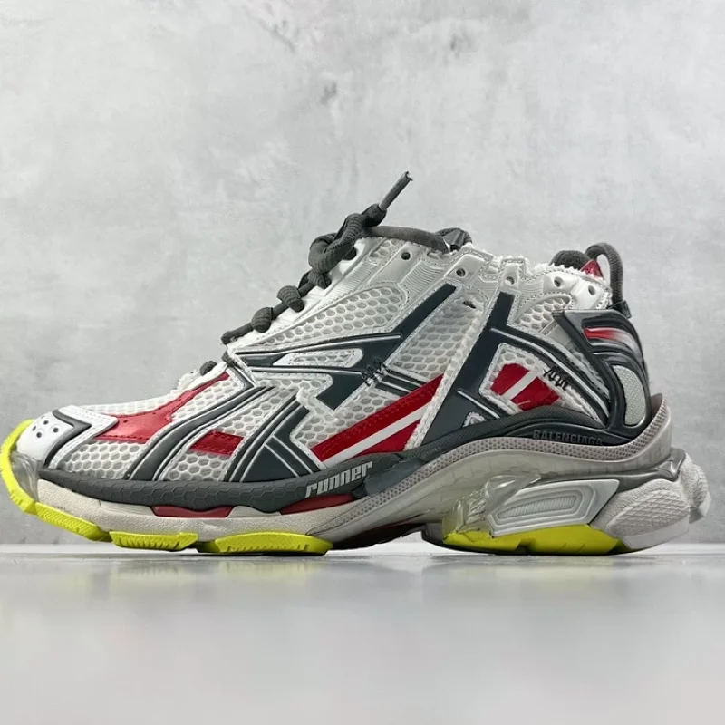 Balenciaga Runner Low White Grey Red Yellow