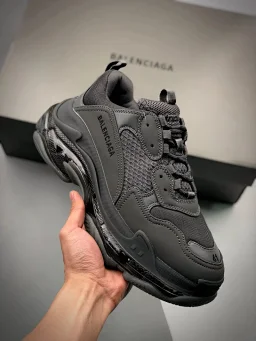 thumbnail for i8 version of BLCA Triple S Clear Sole Sneaker Paris Vintage Transparent Air Cushion Daddy Shoes LINK