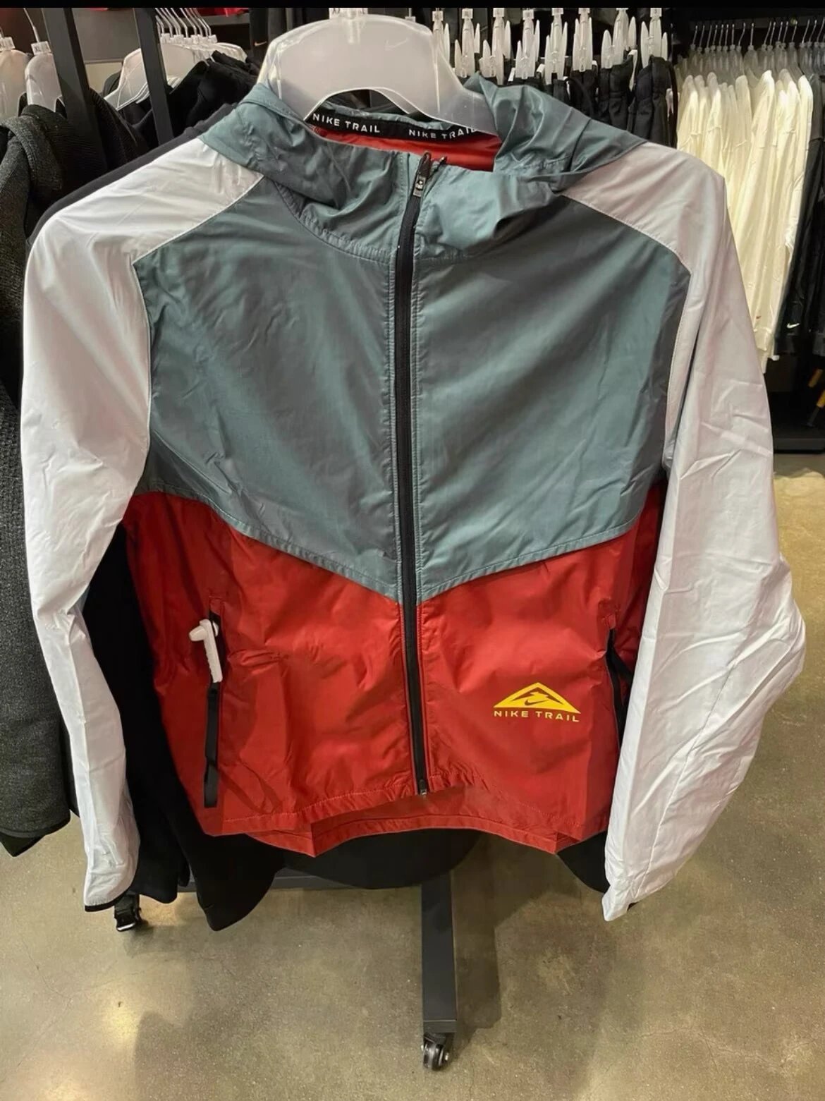 Design Zip-Up Performance Jacket Dark Gray Outerwear - 6