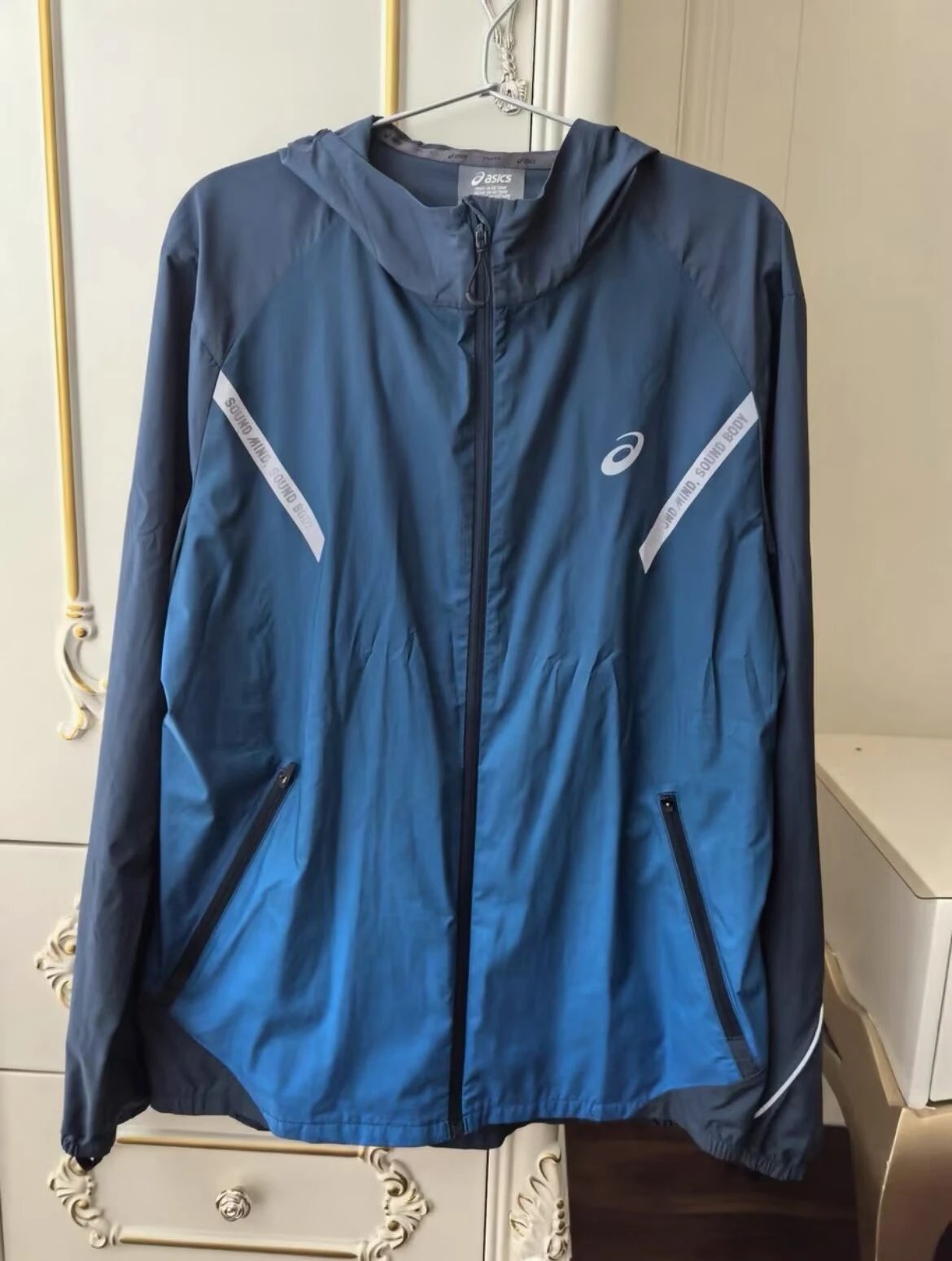 Design Zip-Up Performance Jacket Dark Gray Outerwear - 7