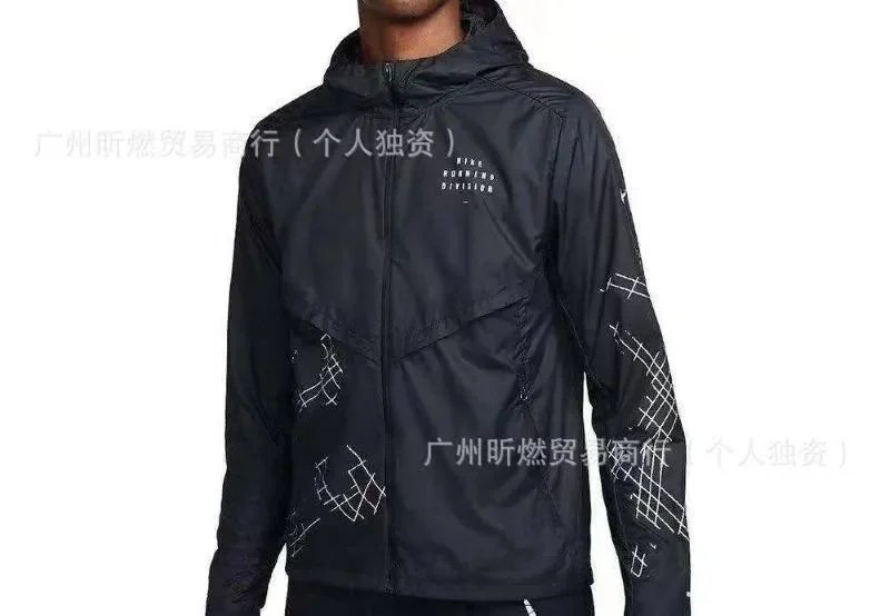 black windbreaker