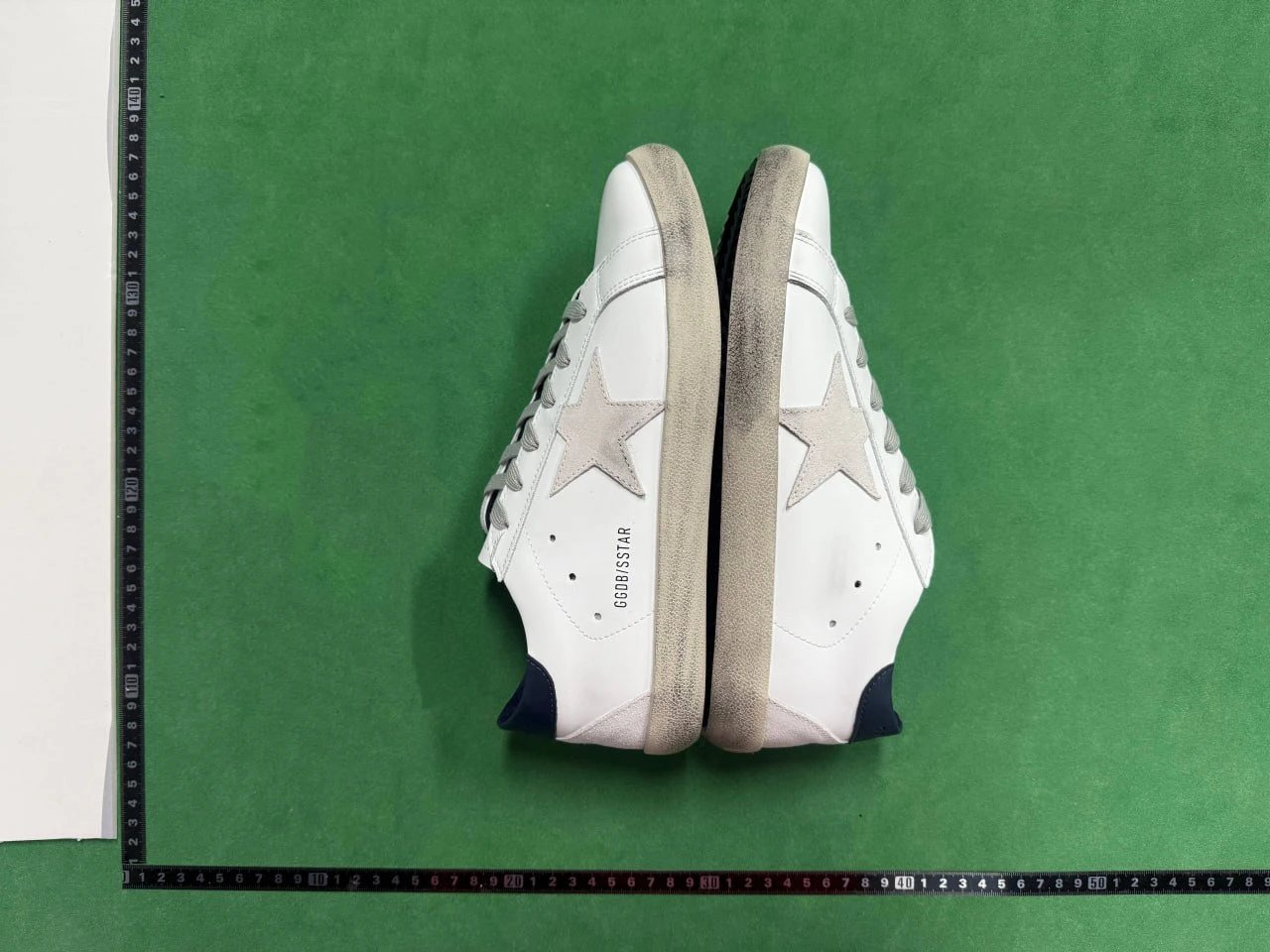 Golden Goose White Star Sneakers with Distressed Detail - 131206