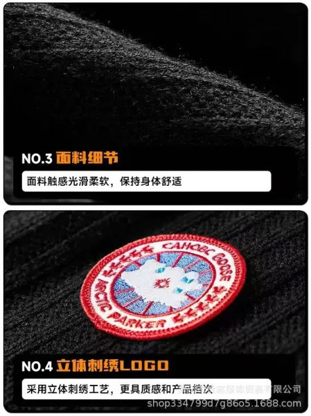 Canada Goose Lodge Fleece Black/Gray Half-Zip Pullover - 17