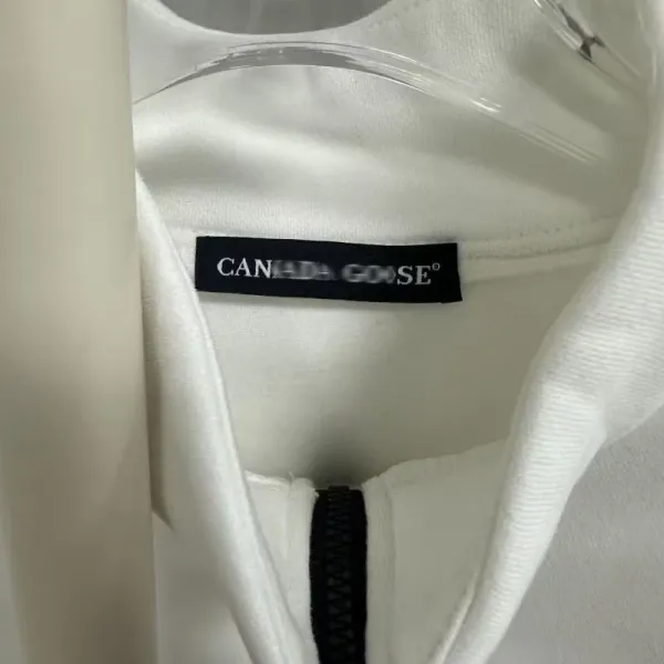Canada Goose Lodge Fleece Black/Gray Half-Zip Pullover - 7