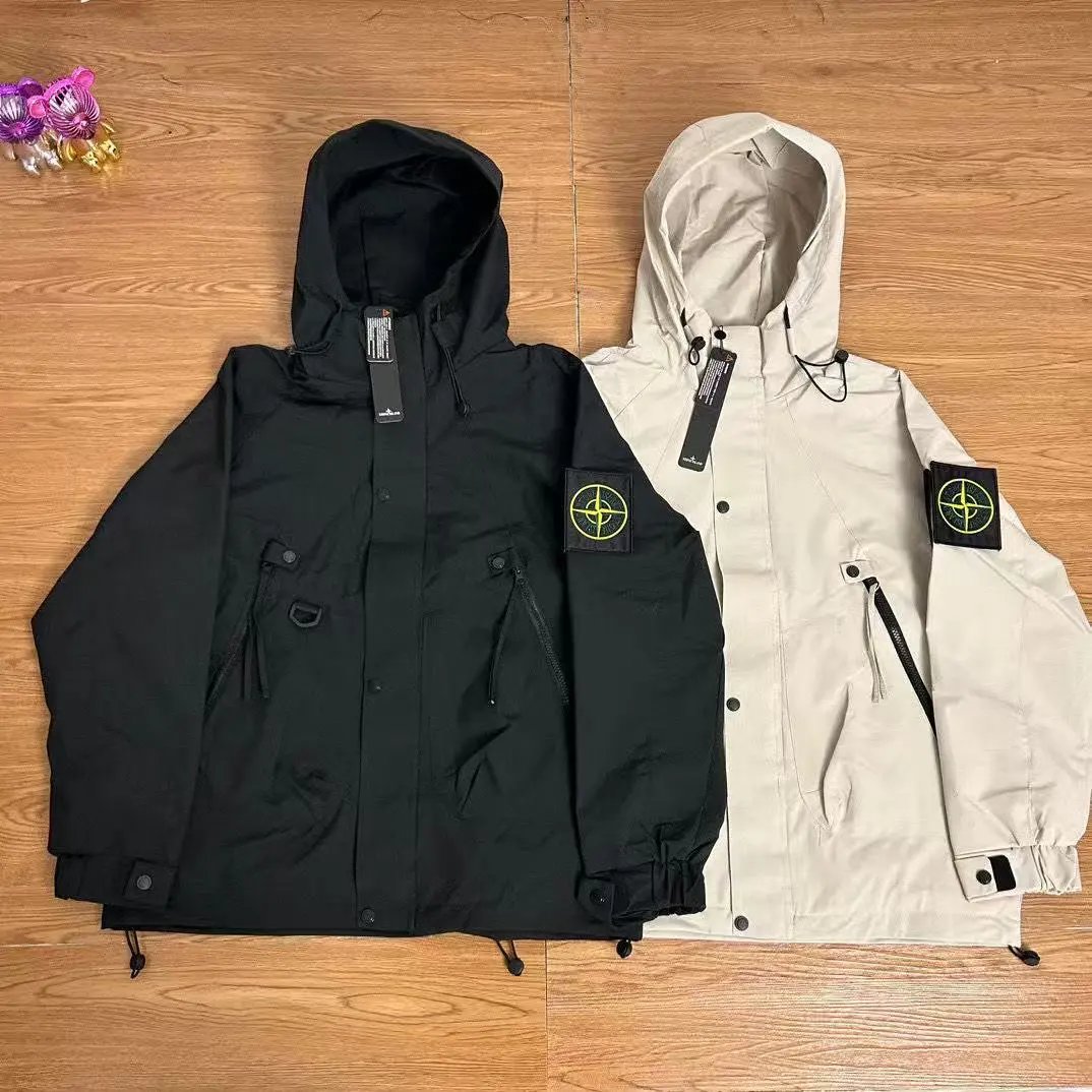 Stone Island Compass Patch Hooded Jacket