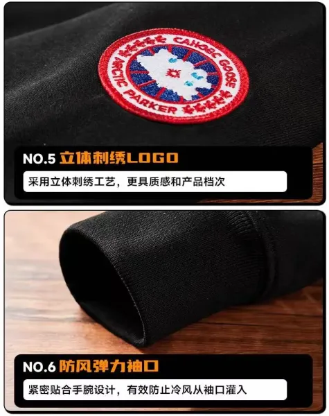 Canada Goose Lodge Fleece Black/Gray Half-Zip Pullover - 13