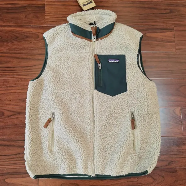 Patagonia Better Sweater Fleece Vest Beige/Navy Vest - 31