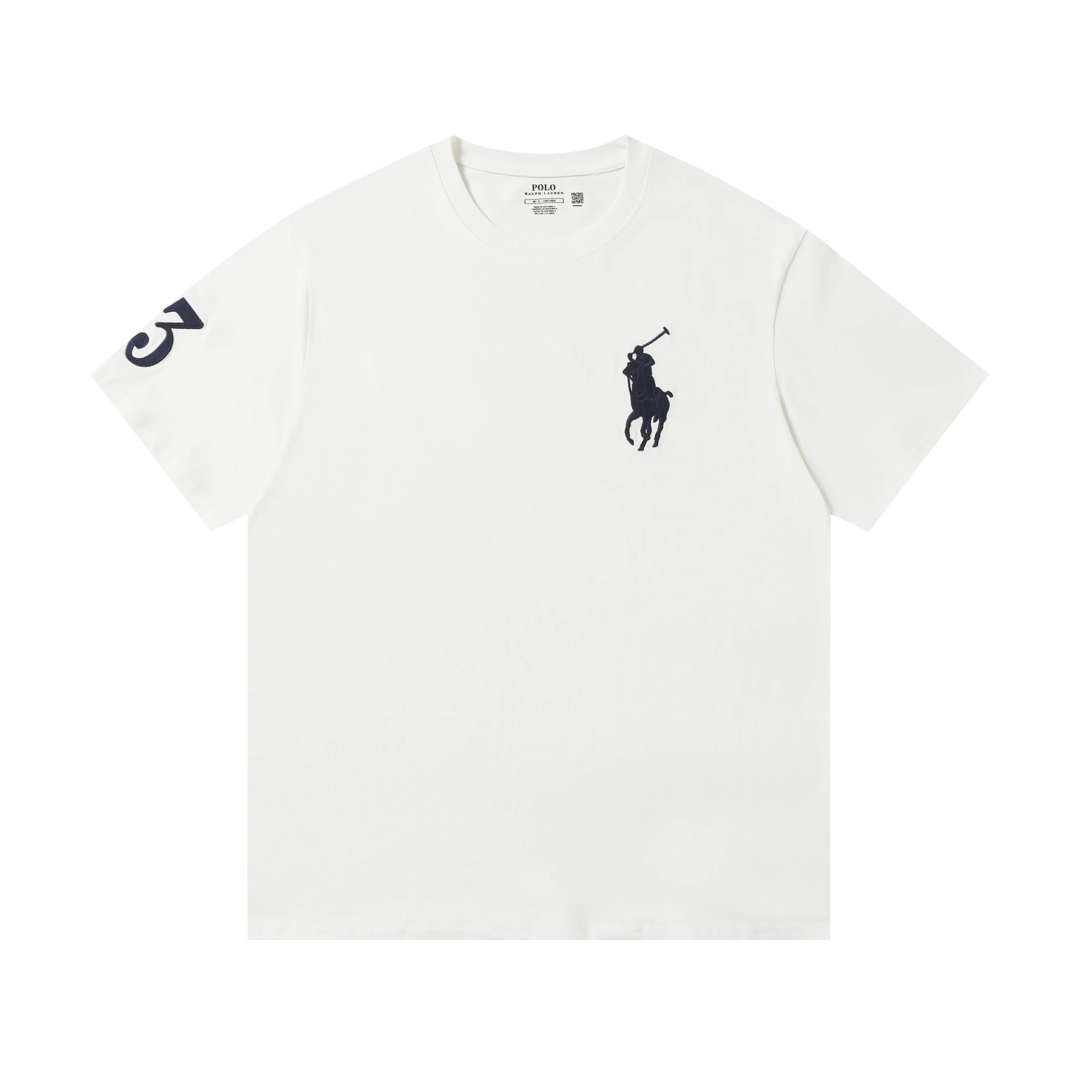 Co-ed Pony Embroidery Short Sleeve T-Shirt Multicolor