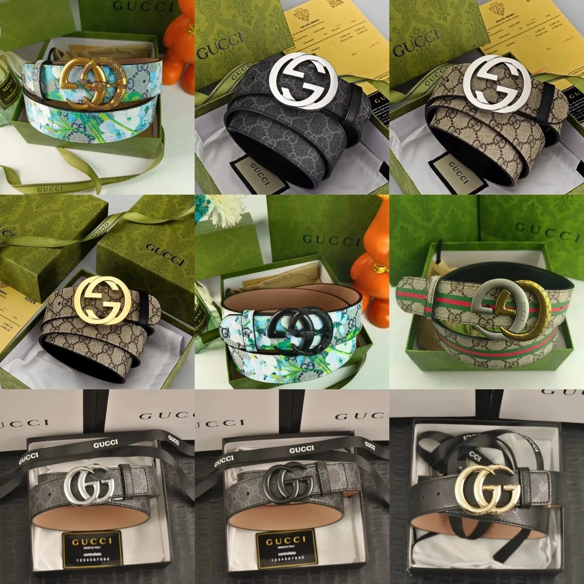 Gucci GG Supreme Belt [35 styl