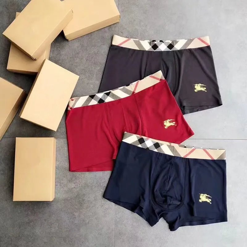 Burberry Gray+Burgundy+Blue Gift Set