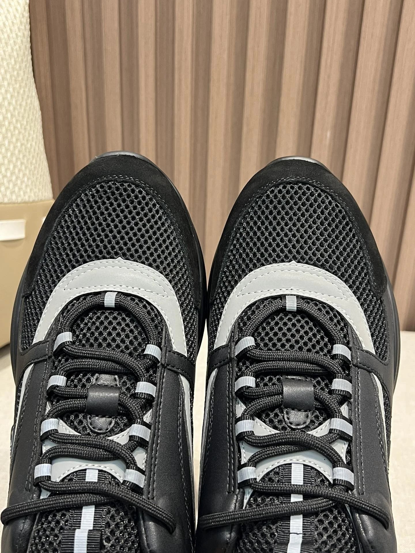 Dior B23 White Black Gray Chunky Sneakers - 6