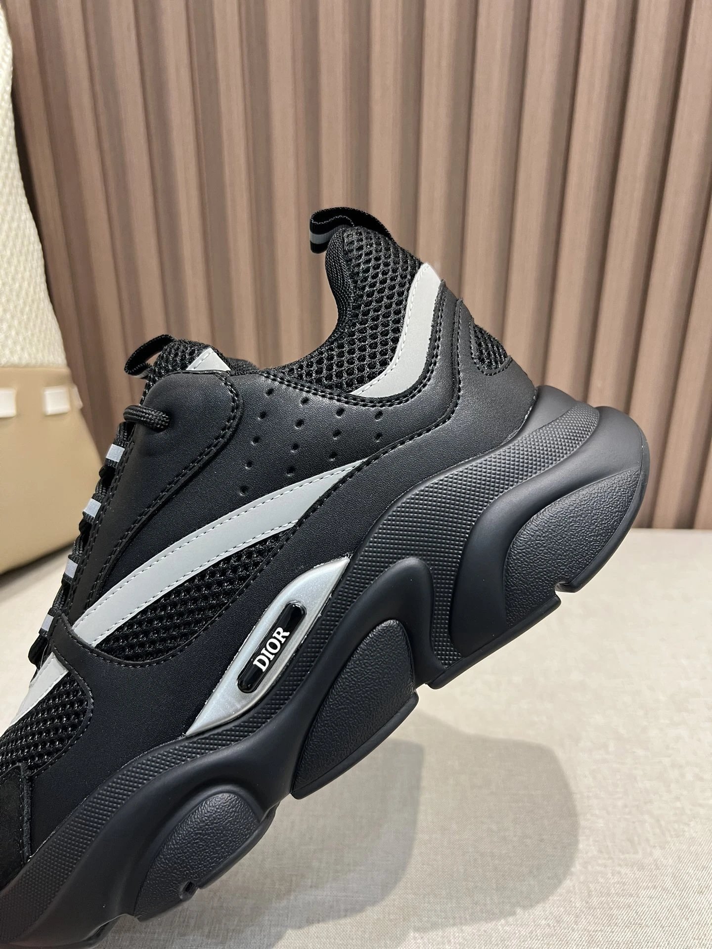 Dior B23 White Black Gray Chunky Sneakers - 8