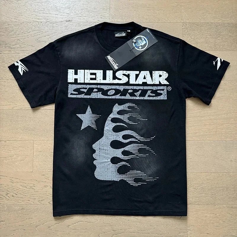 Hellstar Sports Graphic Print Black T-Shirt - 1
