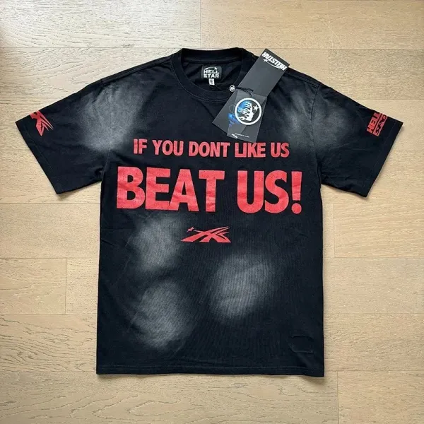 Reebok x NJPW Hell in a Cell 'If You Don't Like Us Beat Us!' Black T-Shirt - 1
