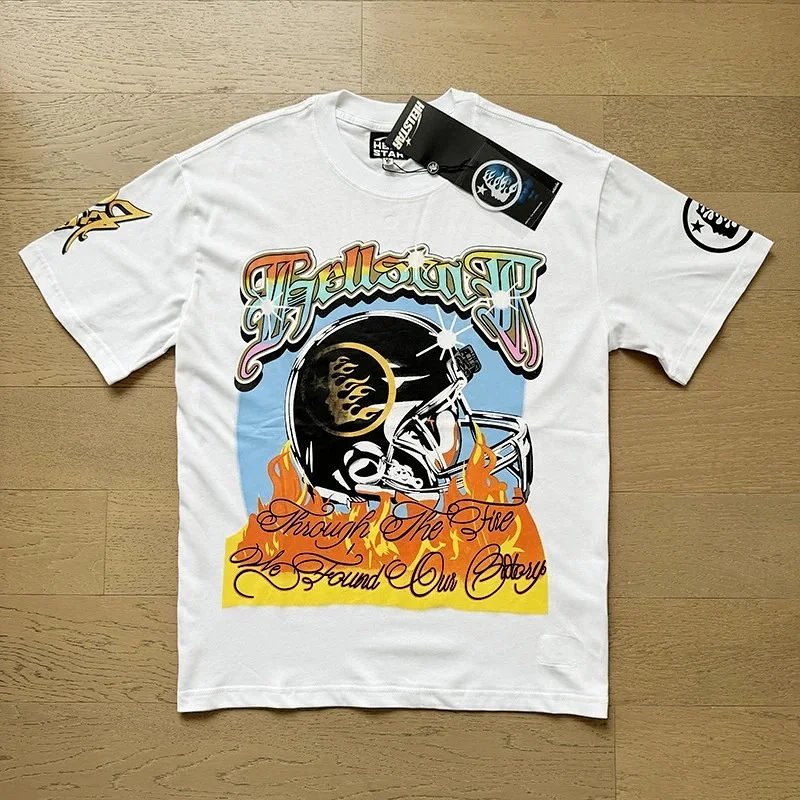 Hellstar x NFL Pittsburgh Steelers Through The Fire Graphic T-Shirt - 1