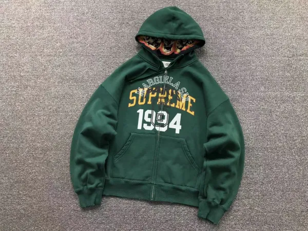 Supreme x Maison Margiela 1994 Arch Logo Zip-Up Hoodie Green - 1