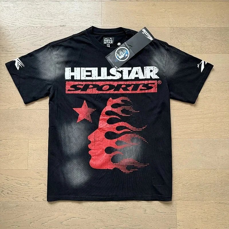 Hellstar Sports Graphic Print Black T-Shirt - 1