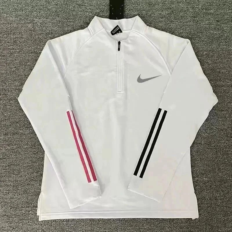Nike Matching Sets Hooded zip-up windbreaker and tapered pants set — Half-zip long-sleeve 6