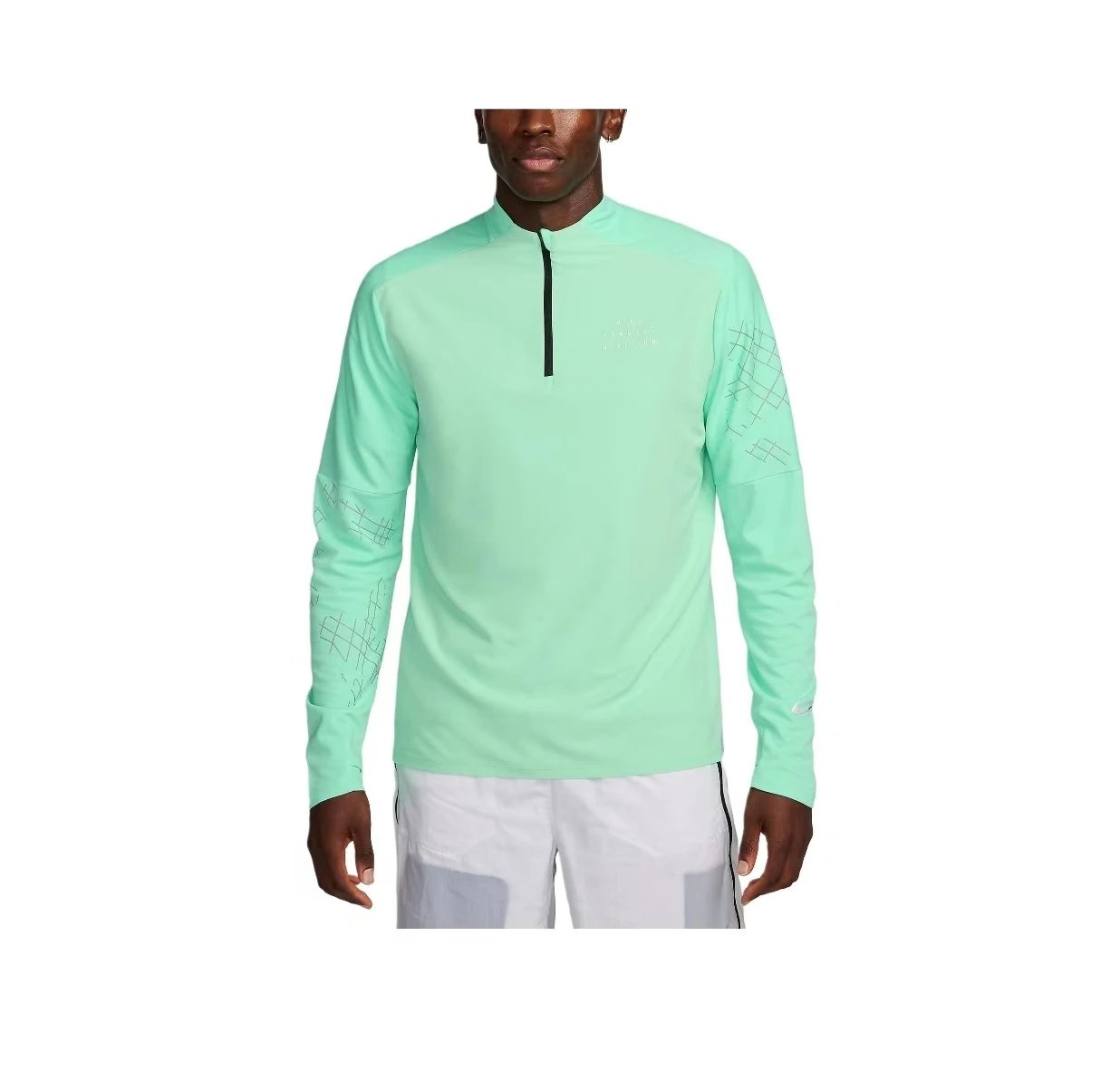 Nike Green Long Sleeve Quarter-Zip Top