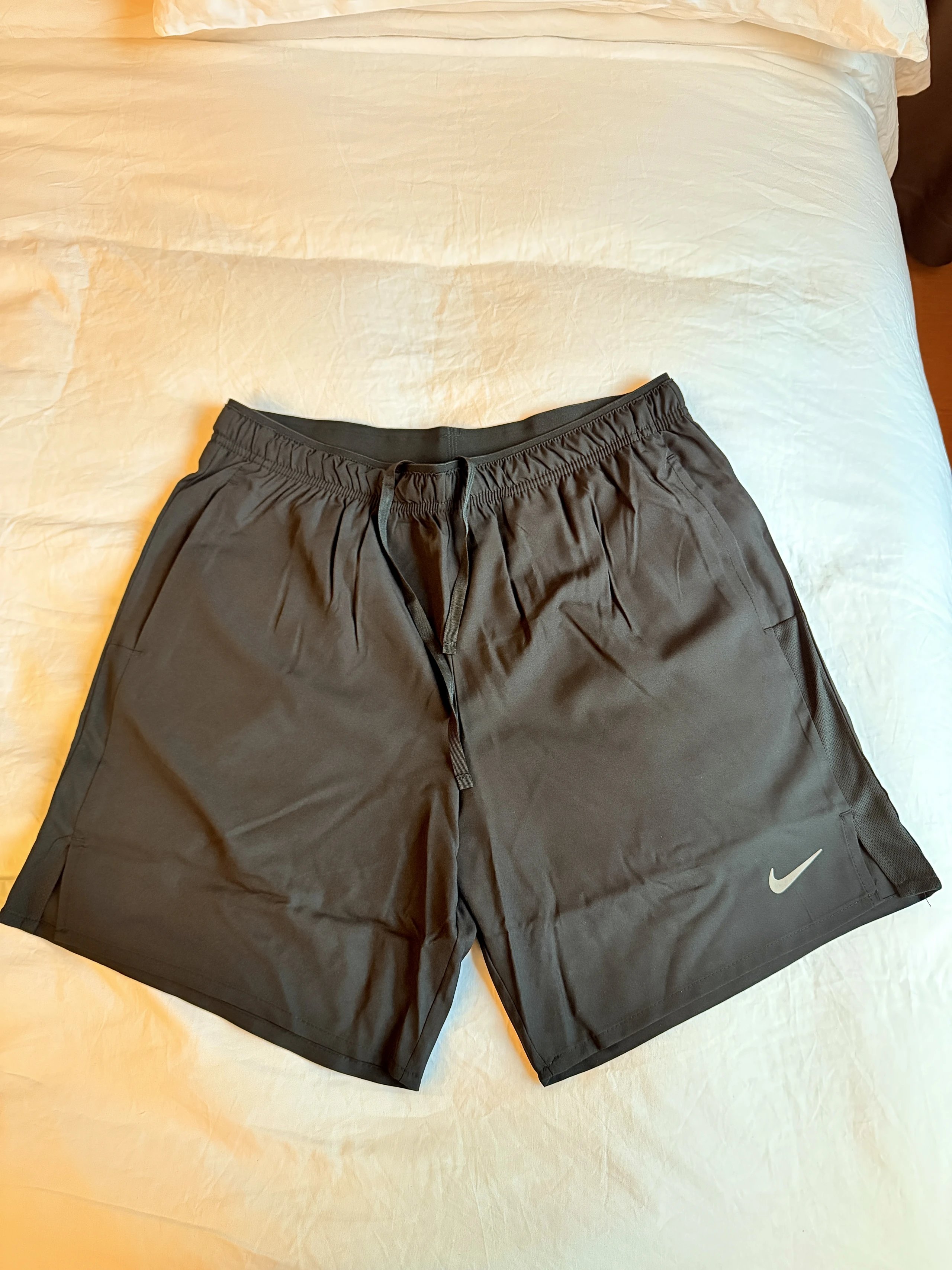 black shorts