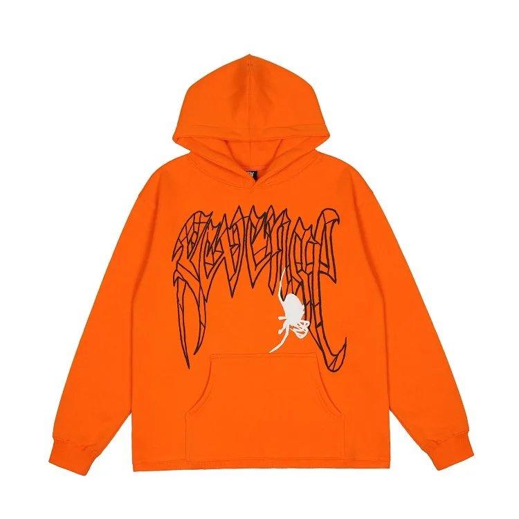 Street Skull Graphic Hoodie Ebony Red - Gallery Image 2 - Detailed View