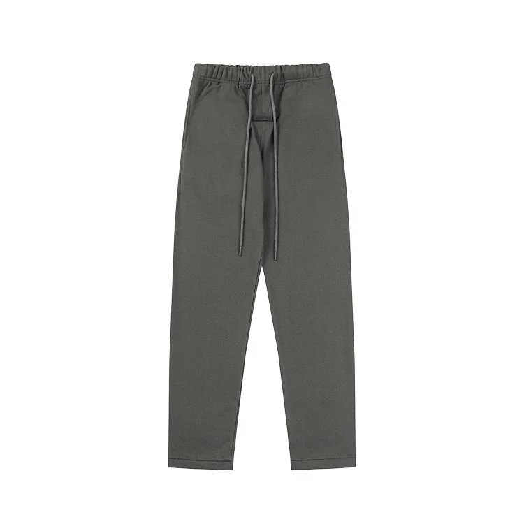 Unisex Streetwear Jogger Sweatpants Cotton Slate Gray - Gallery Image 5 - Detailed View