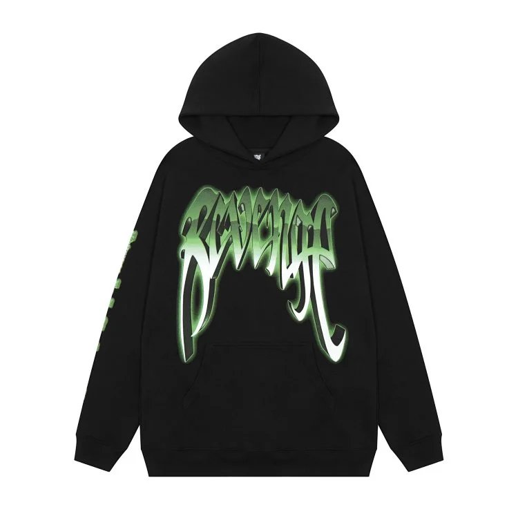 Gothic Skull Metal Hoodie Black - Gallery Image 6 - Detailed View