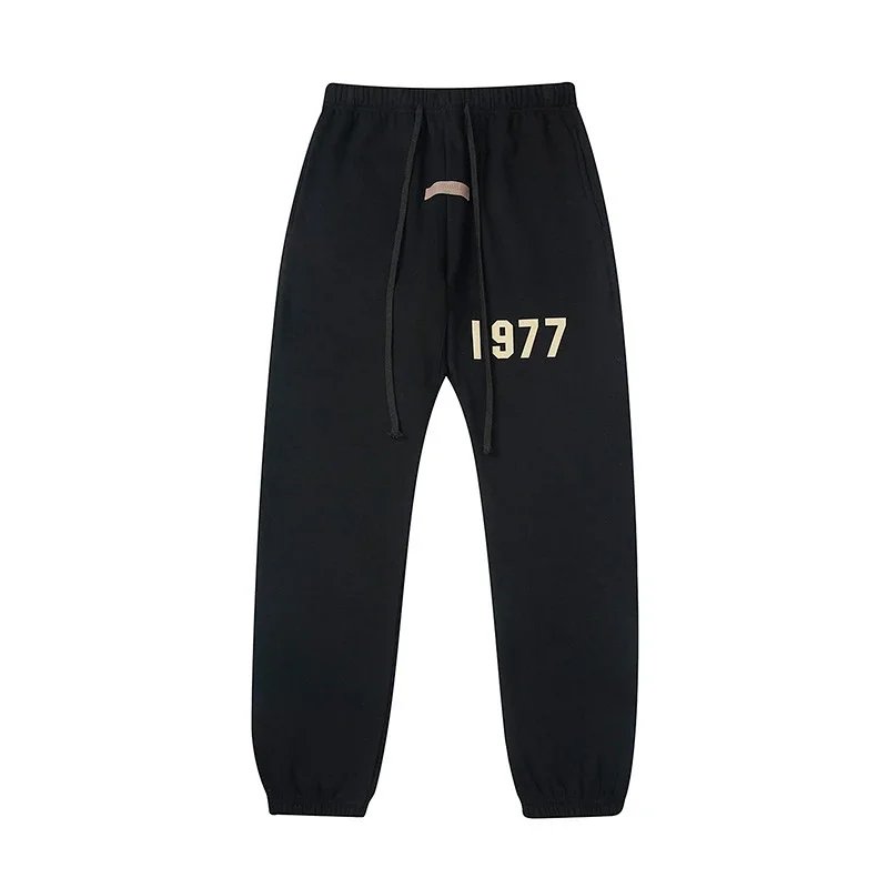 High Street Essentials 1977 Velvet Jogger Pants Unisex Ivory - Gallery Image 7 - Detailed View