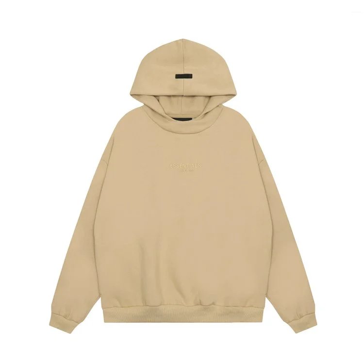 Winter Fleece Hoodie Sweatpants Set Unisex Ivory - Gallery Image 4 - Detailed View