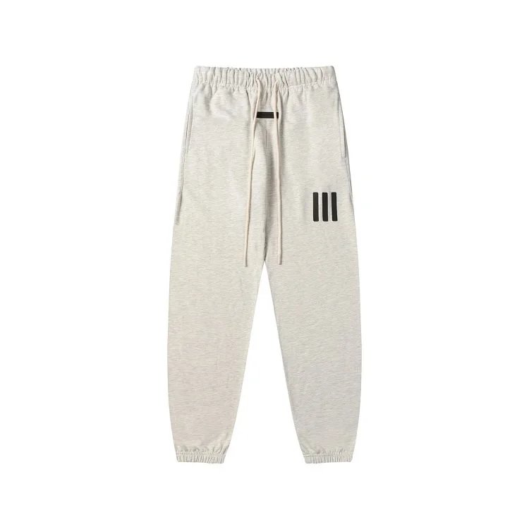 High Street Jogger Sweatpants Unisex Cotton Sage Green - Gallery Image 4 - Detailed View