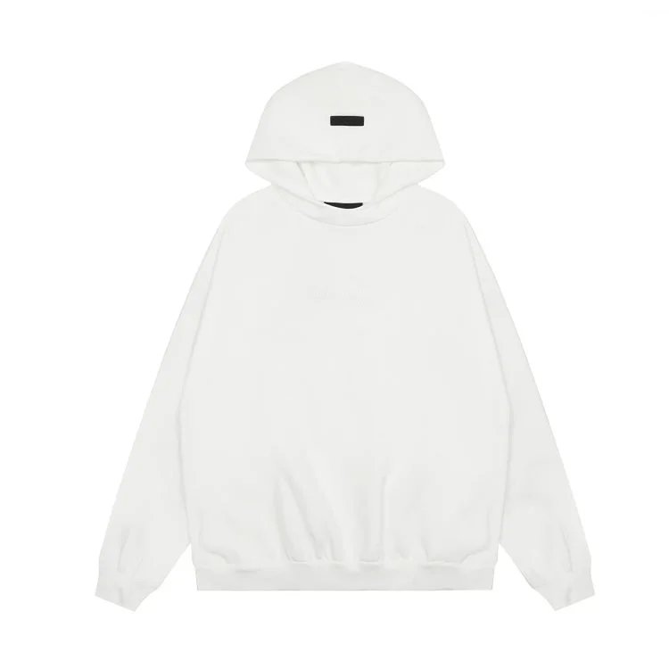 Winter Fleece Hoodie Sweatpants Set Unisex Ivory - Gallery Image 6 - Detailed View