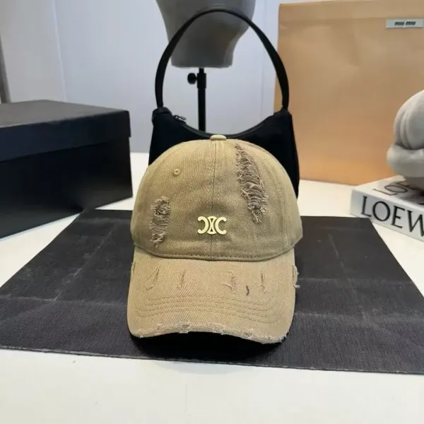XC Distressed Beige Baseball Cap - 1