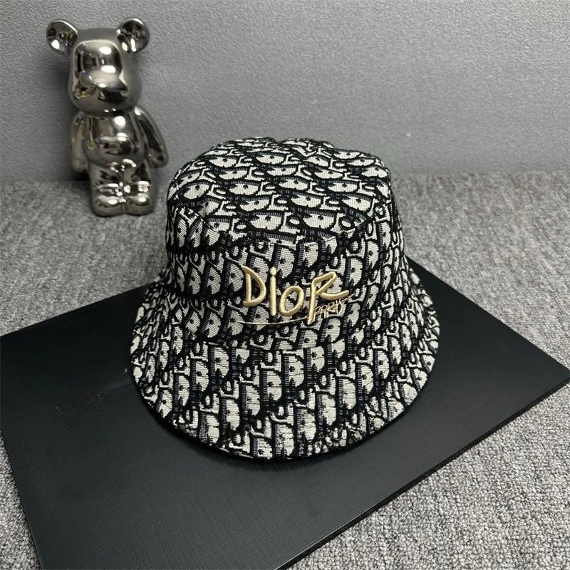Dior Oblique Bucket Hat Black and White - 11